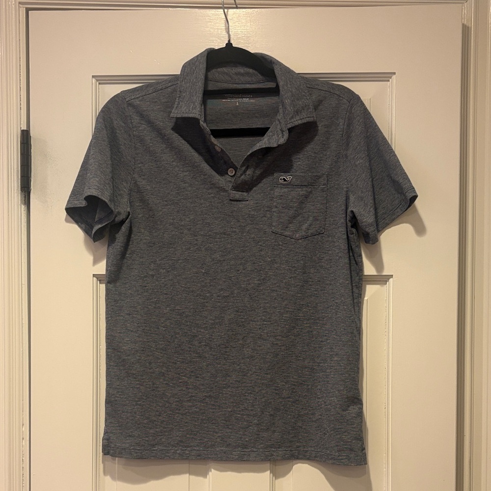 Vineyard Vines Blue Striped Polo